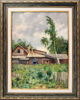 Титов Ярослав Викторович. Лето, гроза уходит, дом с синими ставнями